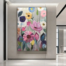 Load image into Gallery viewer, Scandinavian Abstract Wall Art Large Floral Botanical Oil Painting HD Poster for Home Decor