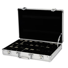 Load image into Gallery viewer, Useful Aluminium Watches Box 12 Grid Slots Jewelry Watches Display Storage Box Square Case Suede Inside Rectangle Watch Holder