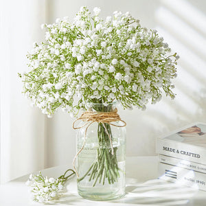 10/15pcs Artificial Baby's Breath Flowers, Gypsophila for Wedding & Home Decor