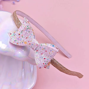 Cute Sequin Bow Baby Headband Butterfly Heart Girls Hair Hoops Kids Accessories