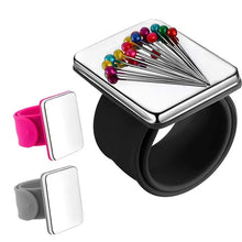 Load image into Gallery viewer, Magnetic Wrist Sewing Pincushion Pin Holder Silicone Band Pin Cushion