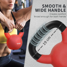Load image into Gallery viewer, HOMCOM Soft Kettlebell, 10kg Kettle Bell with Non-Slip Handle for Home Gym Weight Lifting and Strength Training, Red