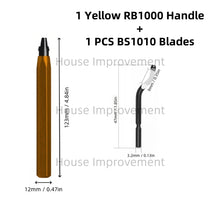 Load image into Gallery viewer, Deburring Tool Set with 11pcs High Speed Steel Swivel Blades Burr Removal Tool for Metal Resin PVC Pipes Copper Plastic Aluminum
