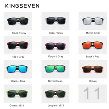 Load image into Gallery viewer, KINGSEVEN TR90 Polarized Square Retro Sunglasses Men Women Carbon Fiber Outdoor Sports