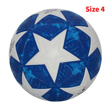 Load image into Gallery viewer, Standard Soccer Ball Professional Outdoors Sports Match Balls Training Seamless Football High Quality PU Material Size 5 Size 4