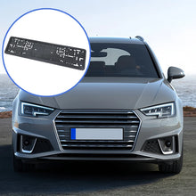 Load image into Gallery viewer, 1 pcs open size Black European License Plate Frame Auto Accessory Waterproof Holder with Mounting License Plate