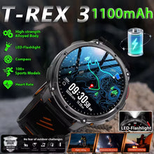 Load image into Gallery viewer, New T-REX3 Ultra 1100mAh Battery SmartWatch 10ATM Waterproof GPS Compass Flashlight 1.7" AMOLED HD Call Sports Smart Watch Men