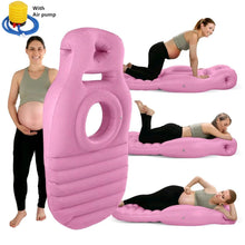 Load image into Gallery viewer, Inflatable Mattress Pregnancy Pillow O-type Yoga Mat Maternity Body Bed Pillow Sleeping Mat Body Bed Pillow Sleep With Air Pump