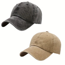 Load image into Gallery viewer, Men Women Unisex Baseball Cap Adjustable Solid Color Casual Hat Stretchy Fabric for Sports Secure Drawstring Closure Dad Hat