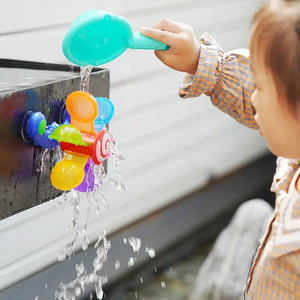 Colorful Waterwheel Bath Toy Set - Baby Shower Sprinkler Fun for Kids