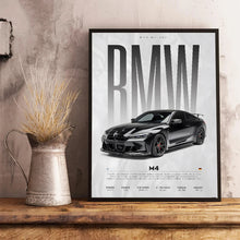 Load image into Gallery viewer, BMW Cars Competition Poster – Modern Canvas Wall Art