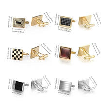 Load image into Gallery viewer, Luxury Men&#39;s Cufflinks &amp; Tie Clip Set - Wedding Guest Gift Fashion Jewelry