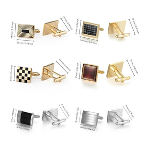 Luxury Men's Cufflinks & Tie Clip Set - Wedding Guest Gift Fashion Jewelry