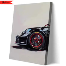 Load image into Gallery viewer, GT3 RS Graffiti Wall Art, HD Canvas Print Poster, Home, Living Room, Room Decoration