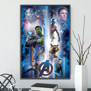 Marvel Movie Poster – Self-Adhesive Wall Mural / Wallpaper