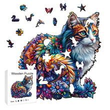 Load image into Gallery viewer, Wooden Puzzle - Colorful Succulent &amp; Unique Animal Shape - Jigsaw for Adults &amp; Kids