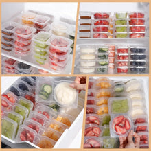 Load image into Gallery viewer, Reusable Snack Containers with Lids 20Pcs Double Compartment Snackle Box Portion Control Snack Pack for On-the-Go Meals Camping
