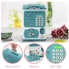 Load image into Gallery viewer, Electronic Bank Safe Box - Digital Coins Cash Saving Mini ATM Machine Toy - Kids Gift