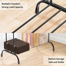 Load image into Gallery viewer, Double-track, double-rod storage rack, coat hanger, adult and children's clothing rack, display rack, shoe rack, clothes rail