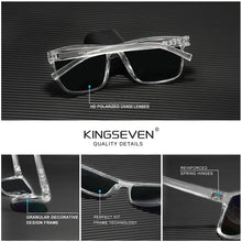 Load image into Gallery viewer, KINGSEVEN Women&#39;s Polarized Transparent Sunglasses - UV400 Fashion Eye Protection