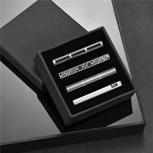 Load image into Gallery viewer, Minimalist Tie Clip &amp; Cufflinks Set for Men - Business Party Gift Box, Luxury Fashion