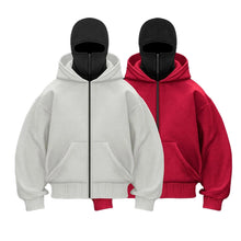Load image into Gallery viewer, Plain Design Hooded Zip Up Sweatshirt for Men Women Autumn Winter Ins Style Couple Matching