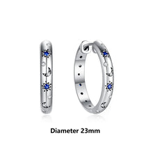 Load image into Gallery viewer, Original 925 Sterling Silver Earrings 2025 Stud Hoop Crystal Earings For Women Rose Gold Crown Heart Infinity Bee Earing Jewelry