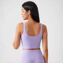Load image into Gallery viewer, Sports Bra for Women Yoga Top Fixed Chest Pad Gym Vest Shock-proof Workout Tops Yoga Clothes U-shaped Back Fitness Crop Top