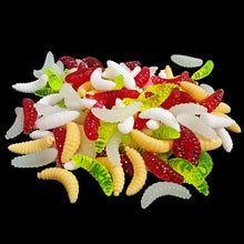 Load image into Gallery viewer, 50/100Pcs Mixed Color Soft Fishing Lures Worm Bait Tackle Kit