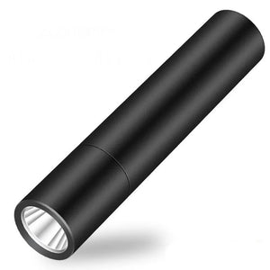 Mini Portable LED Flashlight - USB Rechargeable, Pocket Light, Zoomable Camping Lantern