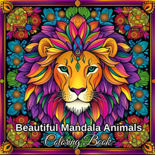 Load image into Gallery viewer, 28 Pages Mandala Animals Coloring Book for Adult Stress Reduction | Colouring Book for Stress Relief and Mood Reduction Valentin