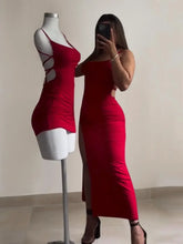 Load image into Gallery viewer, 2025 explosive new dress summer high sensibility halter strap Spice Girl bag hip dress