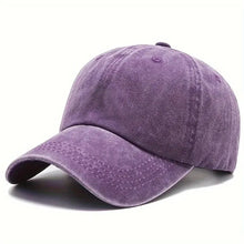 Load image into Gallery viewer, Men Women Unisex Baseball Cap Adjustable Solid Color Casual Hat Stretchy Fabric for Sports Secure Drawstring Closure Dad Hat