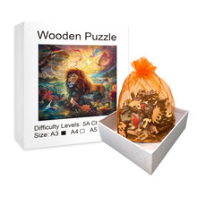 Load image into Gallery viewer, Wooden Lion Puzzle: Creative Stress Relief Toy, Halloween Christmas Gift