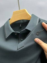 Load image into Gallery viewer, High end luxury brand fashion hot diamond short sleeve Advanced printed POLO shirt summer new Korean version men's lapel T-shirt