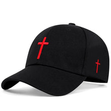 Load image into Gallery viewer, Unisex Cross Embroidery Snapback Baseball Cap Outdoor Adjustable Casual Sun Hat