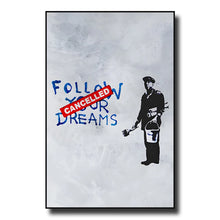 Load image into Gallery viewer, Banksy Street Graffiti Decorative Canvas Painting Art Poster Abstract Figure Mural Room Wall Decoration Prints