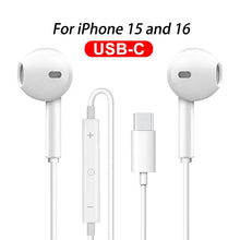 Load image into Gallery viewer, Original Headphones For Apple iPhone 16 15 Pro Max 14 13 12 11 USB-C Lightning 3.5mm Wired Earphones X XR 7 8 Phone Accessories