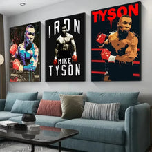 Load image into Gallery viewer, Boxer Wall Art Poster Mike Tyson Muhammad Ali Motivational Quote Home Decor Pictures Prints Canvas Painting Living Room Decor