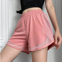 Load image into Gallery viewer, Sports Shorts for Women Anti-exposure Fitness Loose High-waist Yoga Pants Slimming Jogging Pants Outside Casual Pants Summer