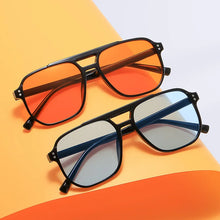 Load image into Gallery viewer, Women Men Square Sun Glasses Retro Polygon Sunglasses Female Black Vintage Fashion Ladies Oculos De Sol Double Beam Eyeglasses