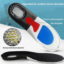 Load image into Gallery viewer, Silicone Sports Insoles | Arch Support &amp; Gel Running Inserts | Men’s &amp; Women’s Footwear