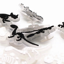 Load image into Gallery viewer, Luminous Dinosaur Skeleton Shoe Charms Triceratops Raptor Croc Jibz Kids X-mas Gifts