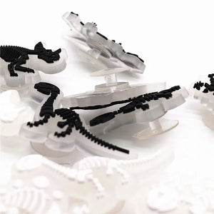 Luminous Dinosaur Skeleton Shoe Charms Triceratops Raptor Croc Jibz Kids X-mas Gifts