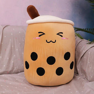 Plush Milk Tea Cup Pillow - Cute Boba Pearl Doll - Creative Simulation Decoration Toy