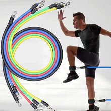 Load image into Gallery viewer, 11PCS Fitness Bodybuilding Elastic Bands Pull Rope Workout Bands Resistance Bands Latex Tubes Pedal Excerciser Crossfit Fit