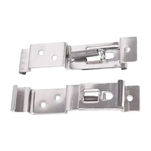 2 PCS Stainless Steel Car License Plate Holder Spring Loaded Bracket Clips