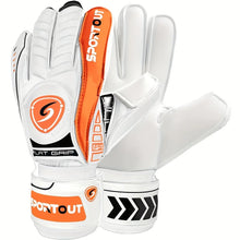 Load image into Gallery viewer, Sportout Goalie Gloves, Goalkeeper Gloves with Fingersave, Soccer Gloves, Breathable Soccer Goalie Gloves, 4mm Latex