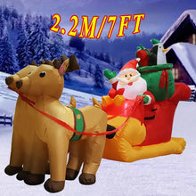 Load image into Gallery viewer, Christmas Inflatable Decoration Toy Built-in LED Lights Inflatable Model Ornament Xmas Party New Year Garden Indoor Outdoor Deco