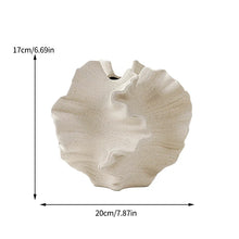 Load image into Gallery viewer, Minimalist Mirage Vase Ornament Ceramic Coral Vase Nordic Art Beige Living Room Desktop Center Decoration